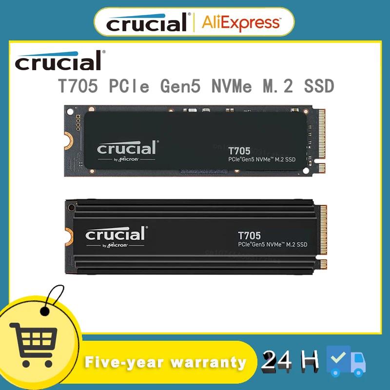 Crucial T705 PCIE5.0 ָ Ʈ ̺, M.2 ̽, 1T, 2T, 4T Ʈ ũž SSD, 濭 
